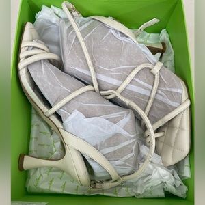 Steve Madden Maven Ivory Strappy Padded Heel